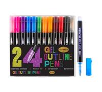 Marqueurs Pailletés Feutres Scintillants pour Écrire Colorier Dessiner | Marqueurs Shimmer pour Garçons Adultes Maison École Journaling Scrapbook Loisirs Créatifs Artisanat