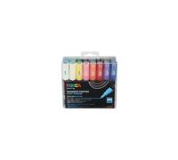 Posca Marqueurs PC-1MC – Pointe conique extra-fine 0,7–1 mm – Boîte 16 coloris assortis