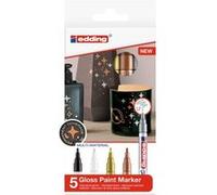 Marqueurs Peinture Edding 751 Pointe fine - Métallique - 5 pcs G