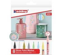 Marqueurs Peinture Edding 751 Pointe Fine - Métallique et Pastel - 8 pcs G