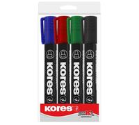 Kores – Marqueur permanent – K MARKER – pointe ogive – étui de 4