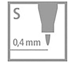 Marqueurs permanents OhPen Stabilo pointe extra-fine 0,4 mm - Pochette de 4