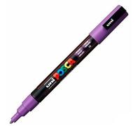 Marqueurs - Posca - PC-3M - Lot de 6 - Couleur Violet - Pointe Fine - Indélébile