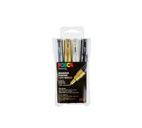Marqueurs Posca Pc1mc Pointe Conique Extra-Fine 4 Pièces