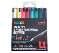 Marqueurs pour affiches POSCA UNI PC-1MR, 8 couleurs