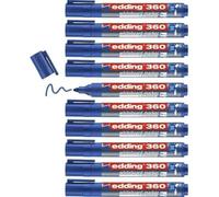 Marqueurs Pour Tableaux Blancs - Edding - 360 - Pointe Ronde - 1,5-3 Mm - Lot De 10