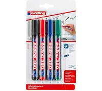 Marqueurs pour tableaux blancs edding 360 rechargeables 1,5-3mm assortis Boîte de 10 pièces