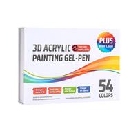 Marqueurs rétractables à encre gel pour peinture acrylique avec pointe de 1 mm