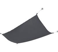 Marquise à corde Voile d'ombrage revêtement hydrofuge Protection visuelle 140x420 cm Gris foncé