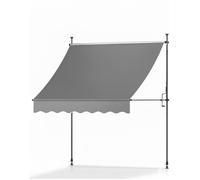 Marquise à pince 2m de large sans perçage SolVision BM3, Anthracite