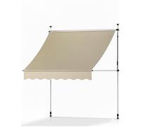 Marquise à pince 4m de large sans perçage SolVision BM3, Beige