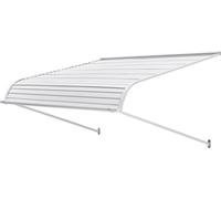 Marquise de fenêtre et auvent de porte en aluminium - 121.9x106.6x51cm protection solaire abri - protection UV aménagement extérieur