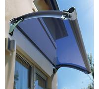 Marquise De Porte D'entrée,Auvent Résidentiel pour Avancée De Toit,Abri Résistant Aux UV Et À La Pluie,Abris De Terrasse en Alliage D'aluminium,Contre Pluie Neige UV (45x280cm,S)