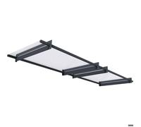 Auvent de porte moderne Nancy 3 m Palram - Auvent anthracite