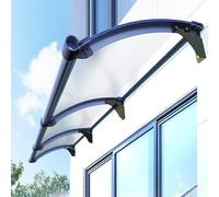 Marquise en Polycarbonate,Auvents D'extérieur pour Portes Et Fenêtres,Marquises Et Abris Anti-Pluie,Auvents en Alliage D'aluminium avec Protection Solaire,Toit Marquise (100x250cm,S)