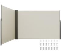 Marquise latérale VEVOR 200 x 600 cm Marquise à parois latérales en tissu polyester 180 g/m² avec revêtementPolyuréthaneMarquise poignée rétractable avec mécanisme à ressort Protection contre les rega