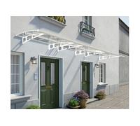 Palram Auvent de porte moderne Bordeaux 6,7 m Canopia blanc