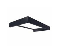 Palram Canopia - Auvent de porte Sophia 1,6 m aluminium anthracite - Protection pluie et soleil
