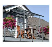 Marquise transparente 199,6x200,5cm gris Palram 703399 Gris G