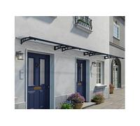 Palram Marquise transparente 453,5 x 91,5 cm Gris anthracite 705595