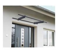 Marquise transparente 94x205,5cm gris anthracite Palram 705125 Gris anthracite G
