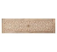 Marrakech Grand tableau mural en bois Lune 152 cm de large | Décoration murale orientale au design oriental, idéal comme décoration boho pour le salon, la chambre ou l'entrée, parfait au-dessus du lit