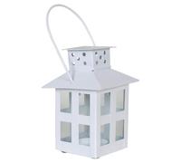 MARRAKESCH Lanterne de Noël 16 cm Blanc Lanterne Photophore Skagen pour Noël Petites lanternes pour l'extérieur