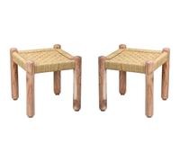 Marrakesch Lot de 2 tabourets de Style bohème Josue, 36 cm