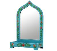 Marrakesch Miroir de Maquillage décoratif Oriental, Miroir de Couloir en Bois Akriti -2-