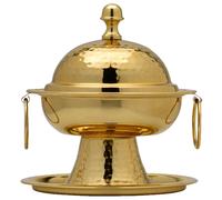Marrakesch Orient & Mediterran Interior Boîte à Sucre Dorée Orientale 16cm