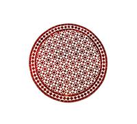Marrakesch Orient & Mediterran Interior Plaque de mosaïque marocaine Albaicin Bordeaux naturel Ø 100 cm