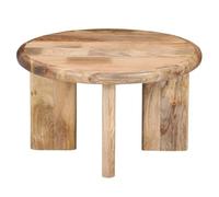 Marrakesch Table Basse Acaimo Ronde de 55 cm en Bois de manguier Massif | Style scandinave