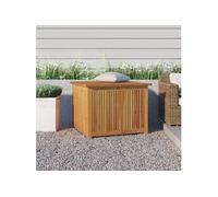 vidaXL Coffre de jardin 75x75x58 cm Bois massif d'acacia Marron