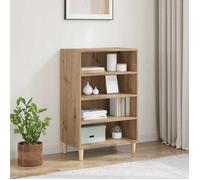 Marron Buffet de rangement - Vitrine bahut - armoire console Pour cuisine, chêne artisanal 57 x 35 x 89,5cm - Bois d'ingénierie