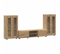 Marron BUFFET salon-séjour - Ensemble meuble TV avec porte Chêne artisanal Bois d'ingénierie m8622