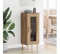 Marron Commode Salon CHIC Buffet bas/Cabinet 1 PC Chêne artisanal 34 5x32 5x90 cm Bois d'ingénierie N15717