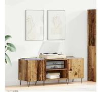 Marron Étagère à dossiers/Cabinet à vitrine - Magnifique Meuble à vinyles avec étagère Bois Ancien 121x38x48cm CL9227799