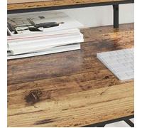 Marron MEUBLE INFORMATIQUE (1 Personne）- Capacité 60 kg - Bureau secrétaire Bois Ancien 80x50x90cm - Bois d'ingénierie,7028134163