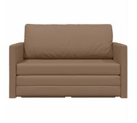 Marron SOFA Convertible - PHSH - Canapé-lit - 110cm Cappuccino Simili cuir C954