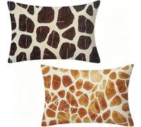 Marron Taie Oreiller 70 x 90, Velours Housse Coussin Exterieur Impermeable, Taie Oreiller Beige Lot De 2 pour Decoration Chambre, Coussin Decoratif avec Fermeture éClair Invisible, Cadeau Femme 196-W