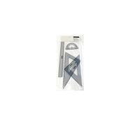 Mars 569 - set de géométrie plastique bleu transparent (règle 30 cm, rapporteur, équerres 567 26-60 & 567 26-45) G