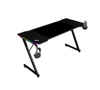 Mars Gaming MGD-X140RGB Table Ergonomique Contrôleur ARGB Tapis XXL Supports Externes 140x60cm Noir