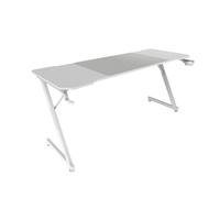 Mars Gaming MGD-X160 Table Ergonomique XXL Tapis Casque et Porte-gobelet 160x60cm Blanc