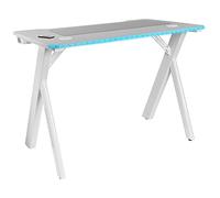 Bureau Gaming RGB Mars Gaming MGD100RGB Blanc Tapis de Souris XXL Supports Externes 100cm Blanc G