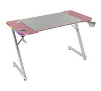 Mars Gaming - Bureau gaming ergonomique MGD-X120RGB - ARGB, tapis XXL, 120x60 cm, rose
