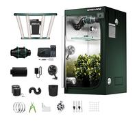 MARS HYDRO FC3000 Kit de tente de culture intelligente avec contrôleur WiFi iController, application 300 W, tente de culture Mylar 2000D hautement réfléchissante 7,6 x 9,6 cm, système de ventilation