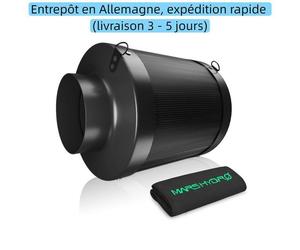 Mars Hydro Filtre à air en ligne rechargeable de 6 pouces pour contrôle des odeurs pour tente de culture