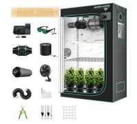 MARS HYDRO Kit complet de tente de culture 2 x 4 avec Smart iControl, lampe de croissance à DEL TSL2000 300 W à intensité variable, 121,9 x 61 x 180,3 cm, Mylar 1680D hautement réfléchissant, système