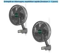 Mars Hydro Ventilateur 6"" Clipser Tente Culture Oscillant 9W 10 Vitesses App Intelligente, 2PCS