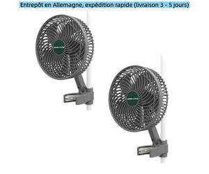 Mars Hydro Ventilateur 6"" Clipser Tente Culture Oscillant 9W 10 Vitesses App Intelligente, 2PCS